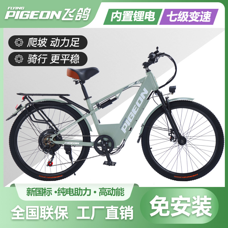 Flying Dove nueva batería de litio estándar nacional bicicletas eléctricas transfronterizas exportación bicicleta eléctrica de montaña viaje diario
