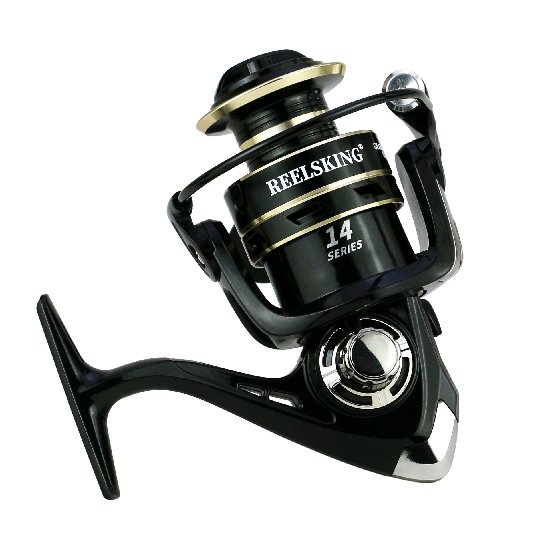 Carrete Giratorio de Pesca de Metal para Pesca en Mar