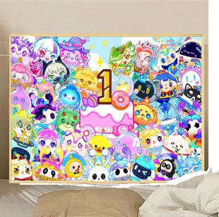 Egg Party Diamond Painting Full Diamond dly New Cartoon Anime Children Diamond Painting Rhinestone Framed Handmade Tile