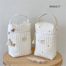 韩国妈咪包外出轻便婴儿车挂包多功能刺绣手提母婴包溜娃