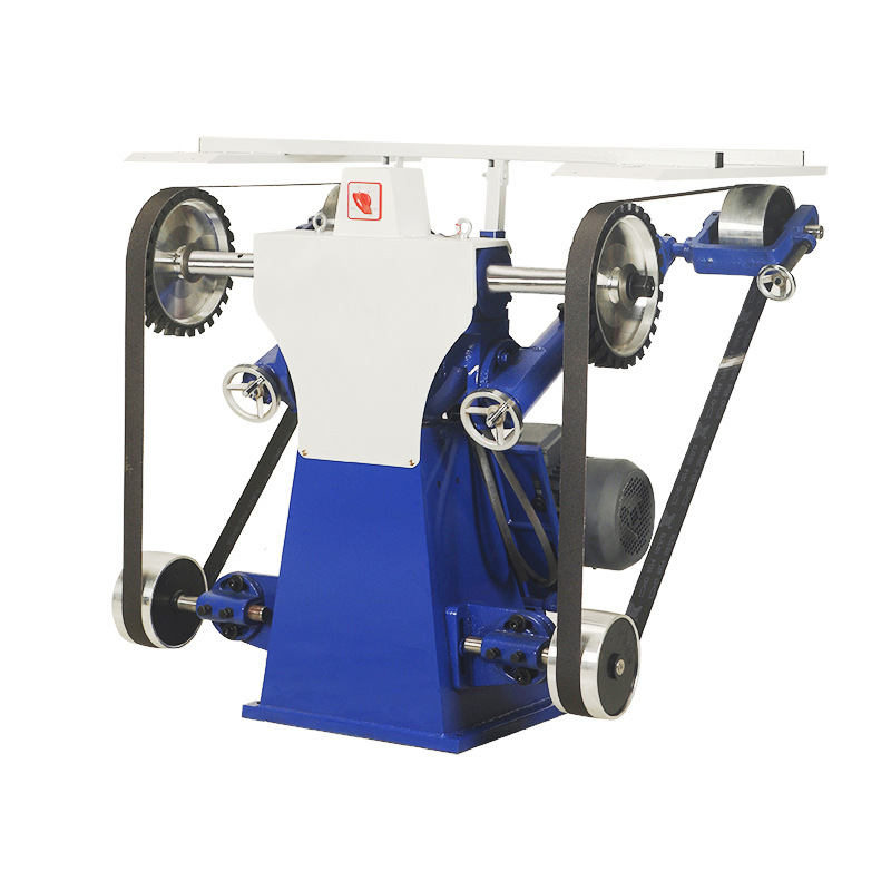 立式砂带机3000X50三轮（3米）砂带打磨抛光机抛光设备