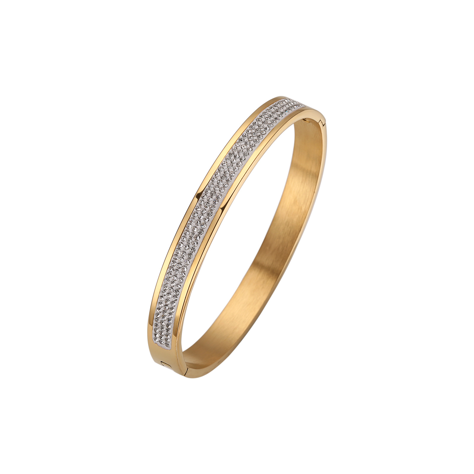 Jewelry & Accessories spot bracelet titanium steel zircon bayonet bracelet fashion 520 couple bracelet_voghion.com