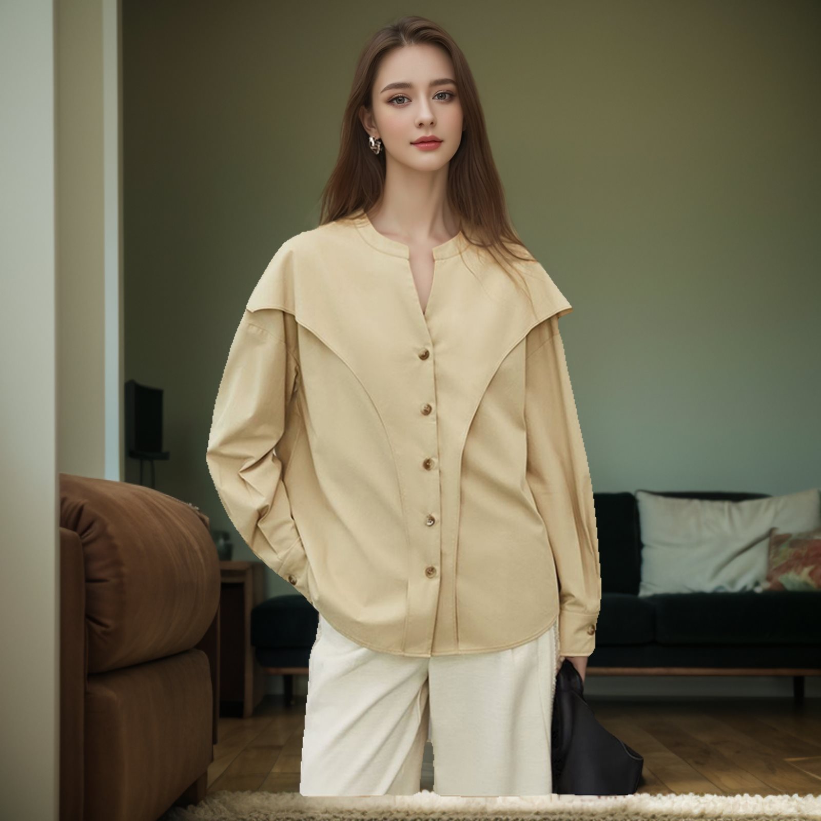 Autumn elegant fashionable shirt