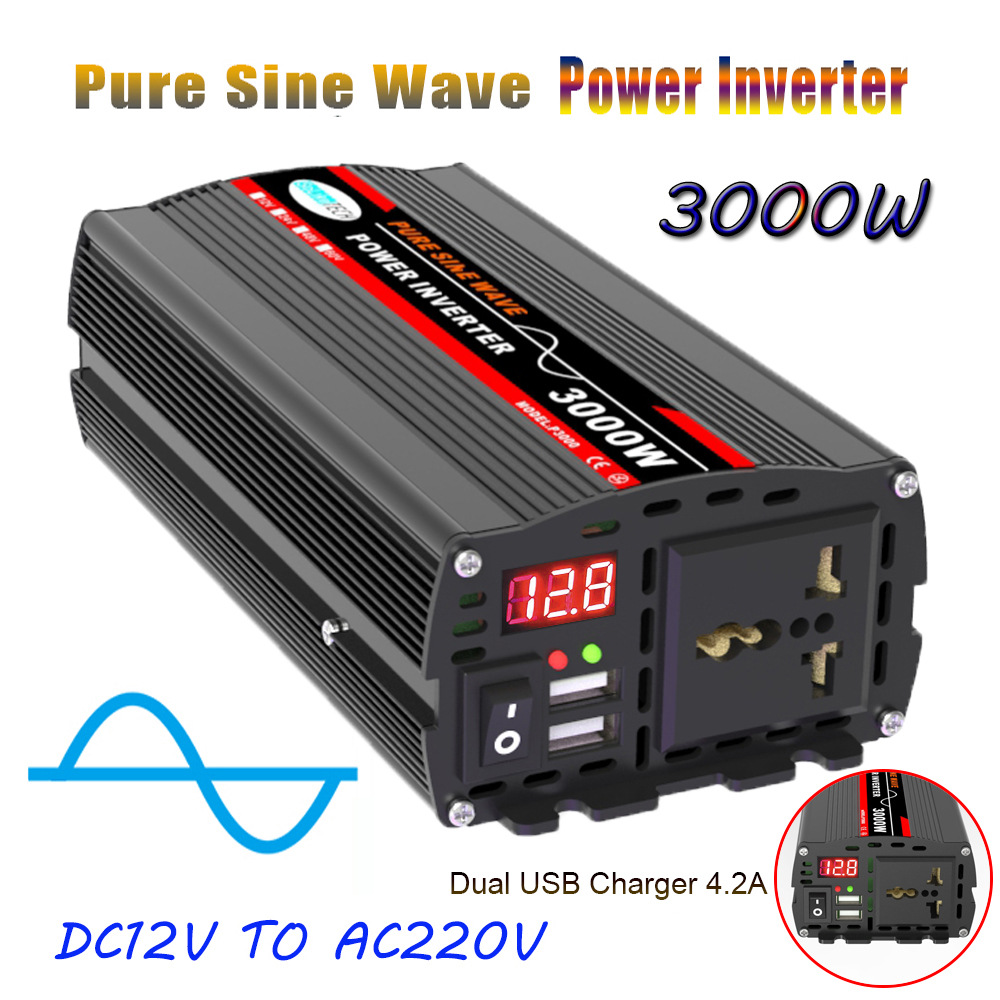 500W纯正弦波逆变器12V/24V/48V/60V转220V/110V Pure Sine Wave