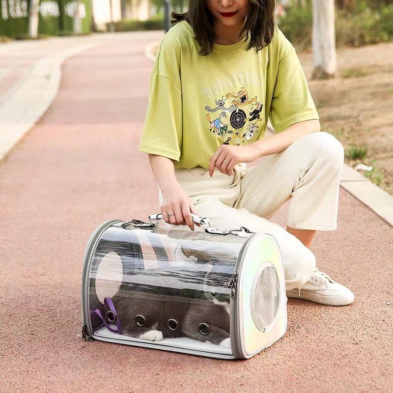 宠物外出透明便携包车载猫咪透气太空舱宠物单肩背包手提包小型犬