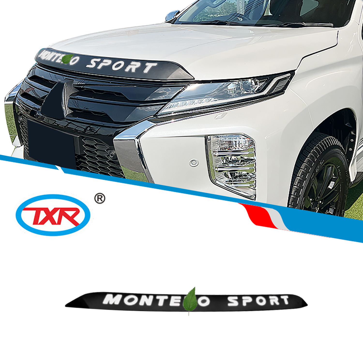 Accesorios de molduras para cubiertas de automóviles Mitsubishi Montero Sport Front Hood Ornament