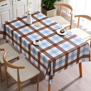 Nordic simple square tablecloth wholesale ins wind dining tablecloth waterproof anti-oil anti-scalding non-washable coffee table cloth pvc tablecloth
