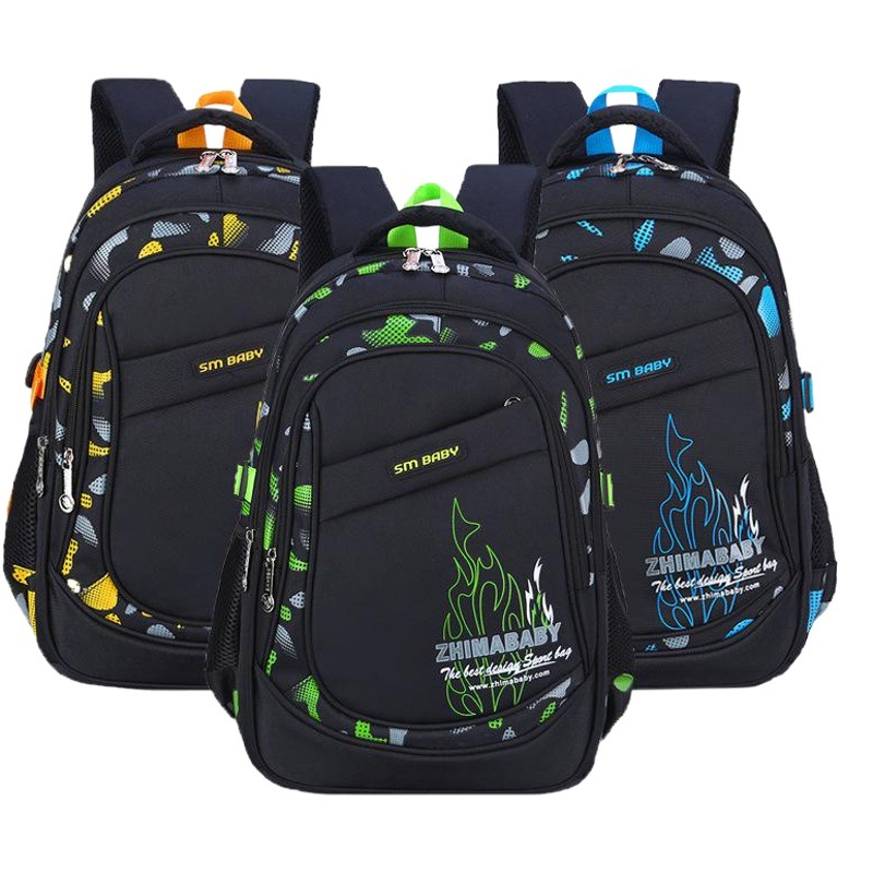 Estudiantes de la escuela primaria grado 1-6 niños ligero impermeable protección de la columna vertebral 6-12 años de edad los niños estudiante mochila