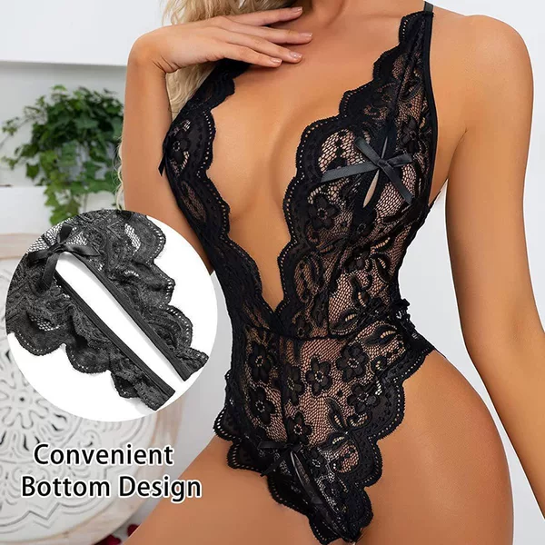 Underwear Manufacturer Foreign Trade Ebay Aliexpress Supply European and American Sexy and Interesting One-Piece Pajamas Teasing Sexy Lace