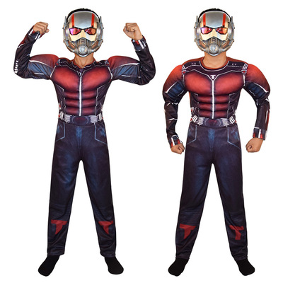 Halloween Avenger Alliance children stage perform muscle clothing cosplay Ant-Man role perform suit