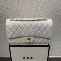 Cross-Border Export High-End Classic Women's Bag Small Fragrant Cf Caviar Quilted Embroidery Shoulder Bag Wholesale Bags
