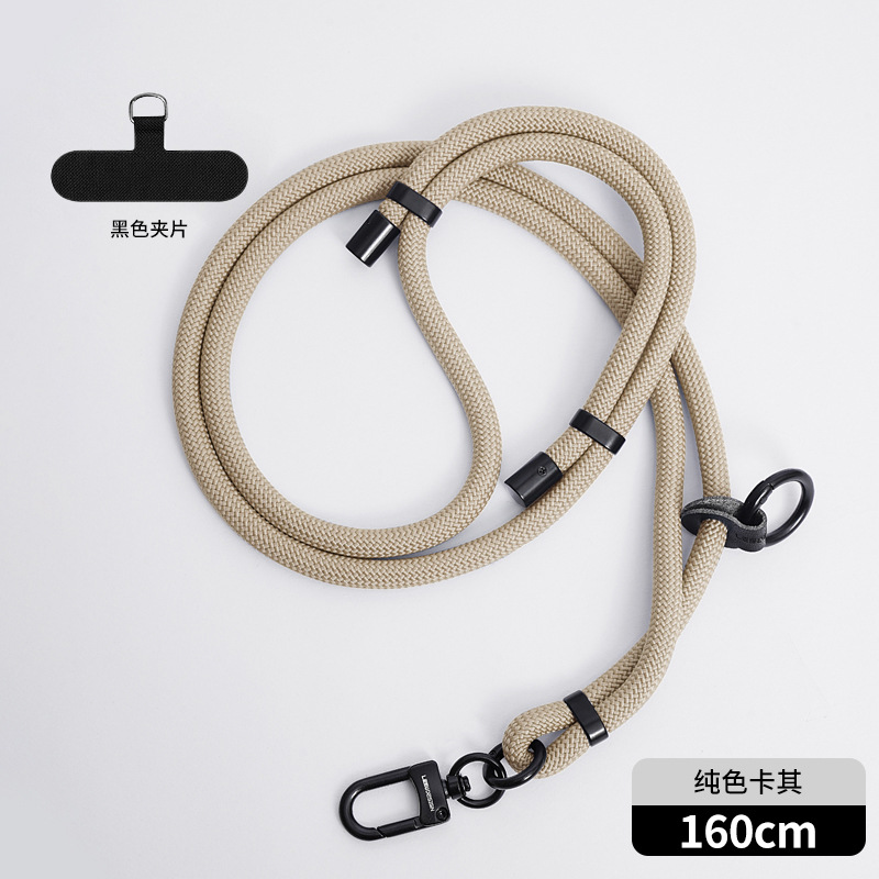 Cordón de teléfono móvil al por mayor crossbody ajustable avanzado Halter muñeca tejida Sling back clip caja del teléfono móvil correa de cordón