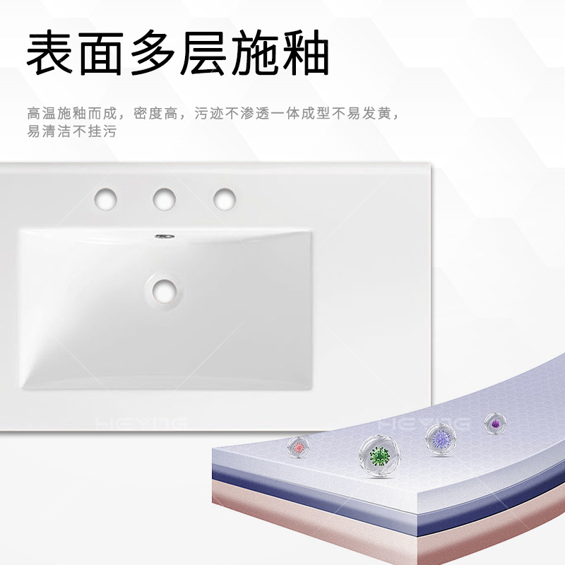 Exportaciones transfronterizas de cerámica de tres orificios de grifo en un baño gabinete de baño lavabo de inodoro certificación CE comercio exterior
