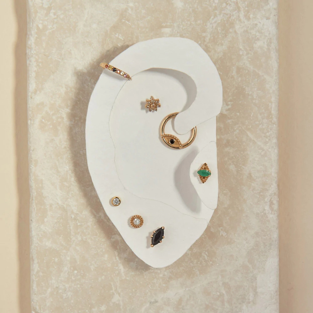 Fashion Devilu0027S Eye Sterling Silver Nose Ring 1 Piece