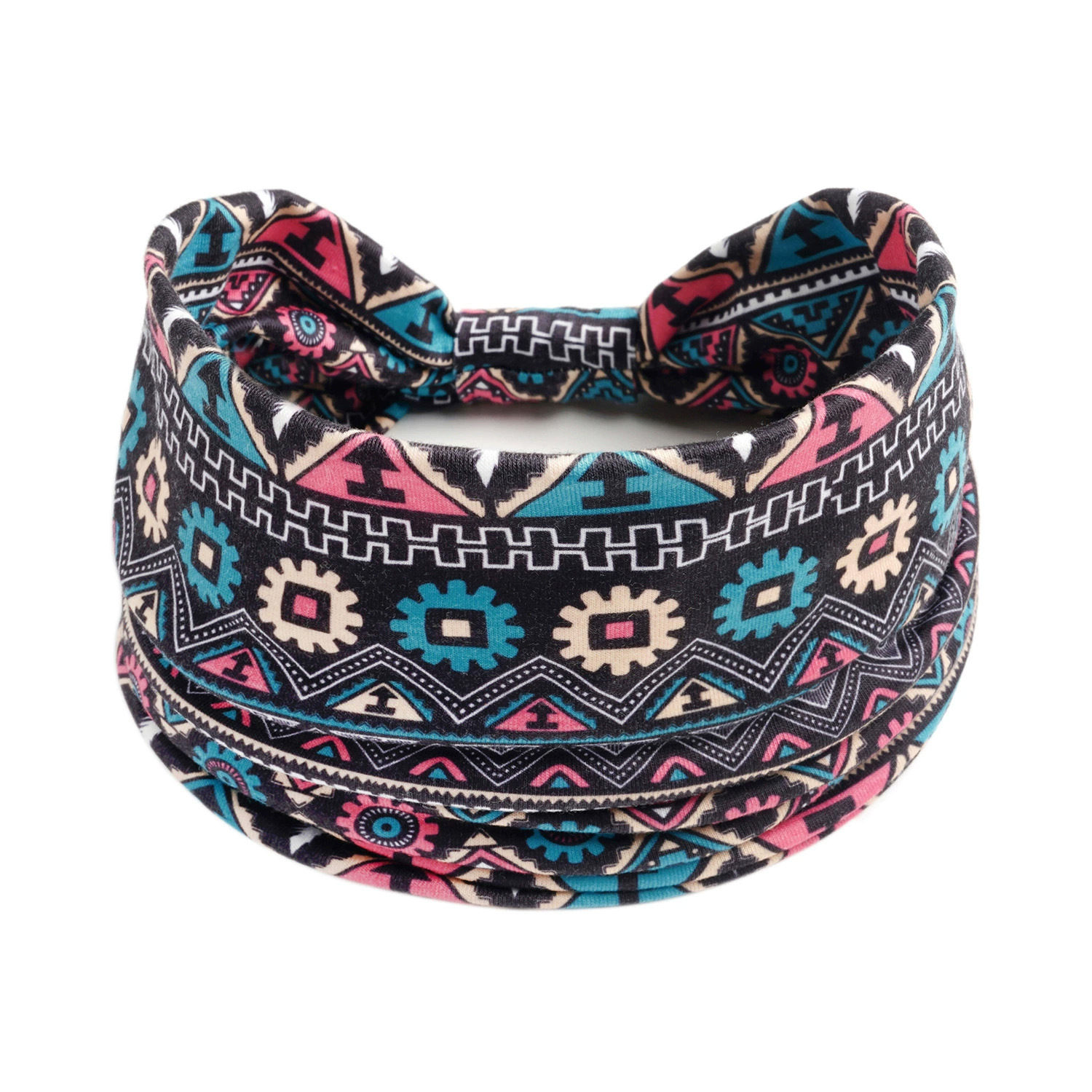 Retro Europa y los Estados Unidos venta cruzada de yoga damas correa de cabello toallas antiperspirantes elásticas algodón absorbedor correa de cabello nuevo accesorio para el cabello