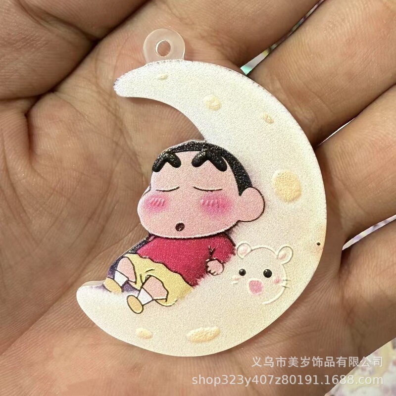 时尚创意大牌小香风浮雕亚克力大片片挂件 穿孔吊坠 DIY饰品配件|undefined