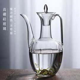 高硼硅耐热玻璃仿宋手执壶绿茶泡茶壶贵妃壶煮茶壶小青柑壶