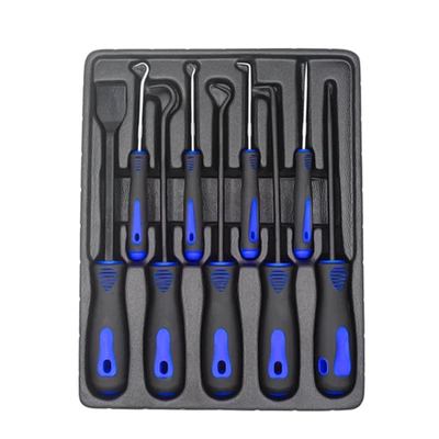 Hook and Screwdriver Removal | Mühərrik tənzimləmə alətləri - dark-blue-9-piece-hook-set-blister-box