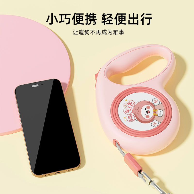 Tracción telescópica automática para mascotas transfronterizas, correas resistentes a prueba de explosiones, correas de tracción para perros grandes, medianos y pequeños, correas de tracción para gatos al por mayor