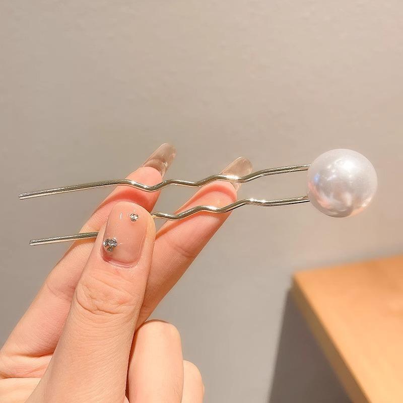 Horquilla en forma de U de alta calidad para mujer 2025 nuevo estilo tocado borla horquilla balanceándose en la parte posterior de la cabeza artefacto del cabello accesorios para el cabello