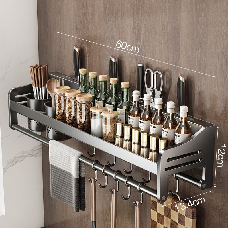 60cm 더블 컵 4 나이프 슬롯 10 후크 건 그레이