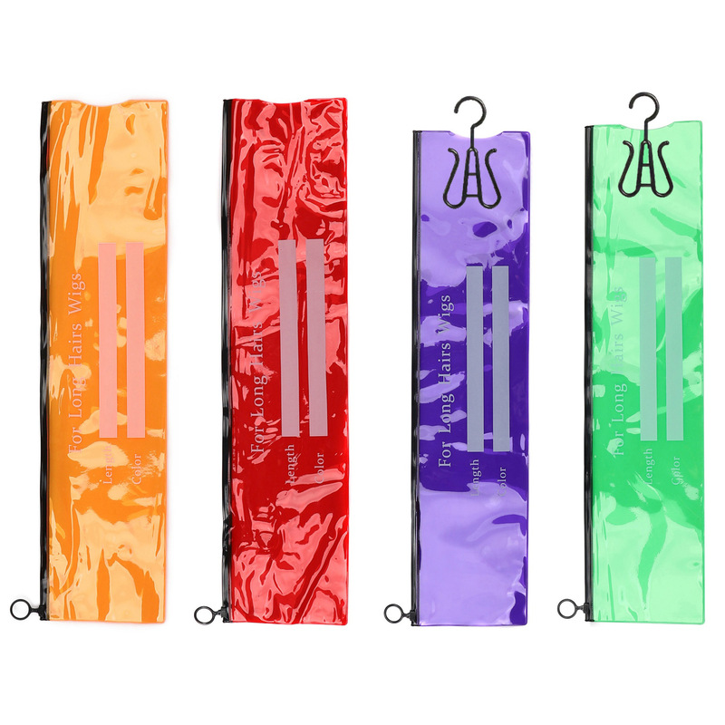 Wig PVC Dust Bag Color in stock Hook Headgear Storage Bag Wig Dust Bag Storage Bag Wig PVC Dust Bag Color in stock Hook Headgear Storage Bag Wig Dust Bag Storage Bag