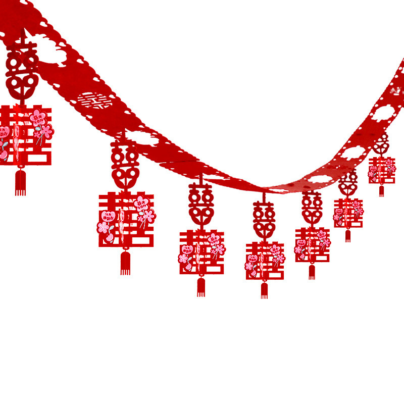 2025 nueva sala de estar decoración de la sala de bodas techo de boda techo decoración de flores de dibujo boda casa rural nuevo conjunto