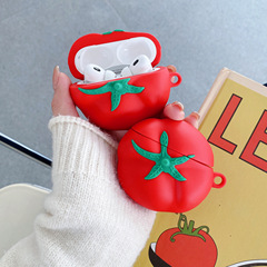 適用トマトairpods4保護カバーpro2イヤーケース保護カバーアップル無線bluetooth 4世代イヤーカバー