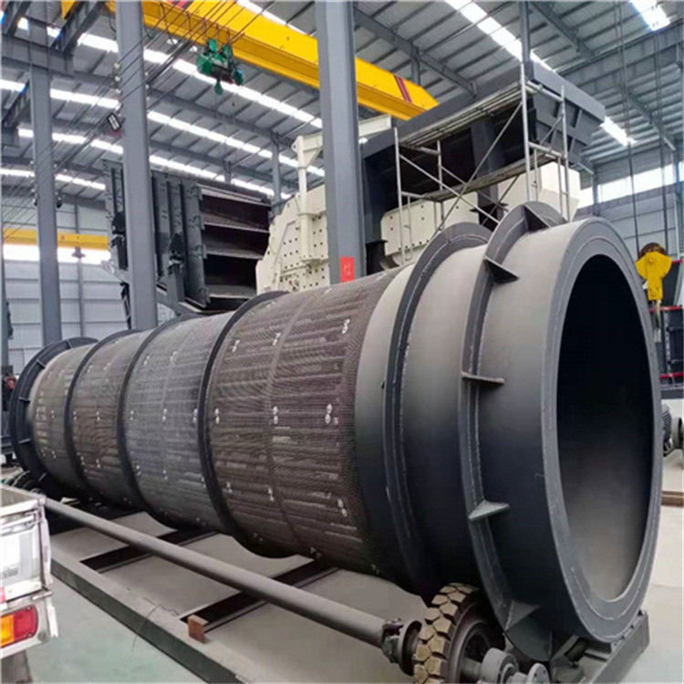 河道用滚筒筛 多功能滚筒砂石分离机 矿用电动滚筒筛绿化用滚筒筛