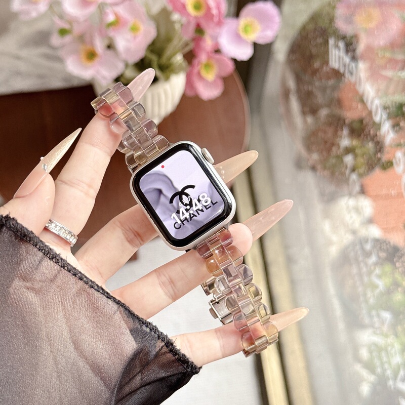 Suitable for Huawei Gt6 Xiaomi 9Pro Watch Strap Apple S11 Watch Iwatch678910Se Oval Resin