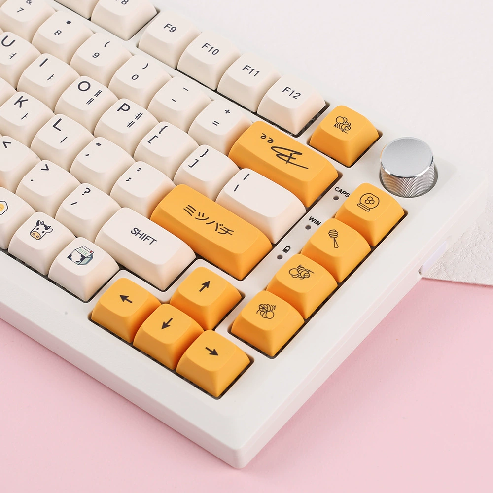 Honey Milk корейско-японские английские колпачки, 140 клавиш XDA высота, PBT сублимация, колпачки для механической клавиатуры