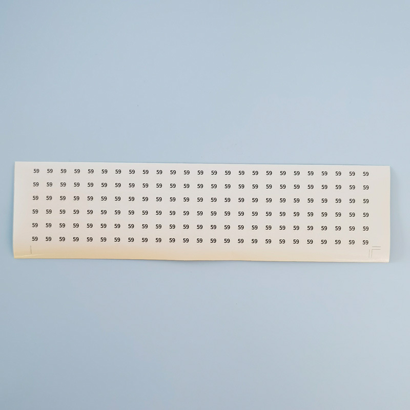 サークル番号デジタルステッカー透明黒字サイズデジタルライブラウンドpvc 5mmステッカーリングブレスレット|undefined