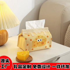 驚いたチーズティッシュボックスかわいいアニメ引き出し箱リビングレストランシンプルなデスクトップ布芸ティッシュバッグ