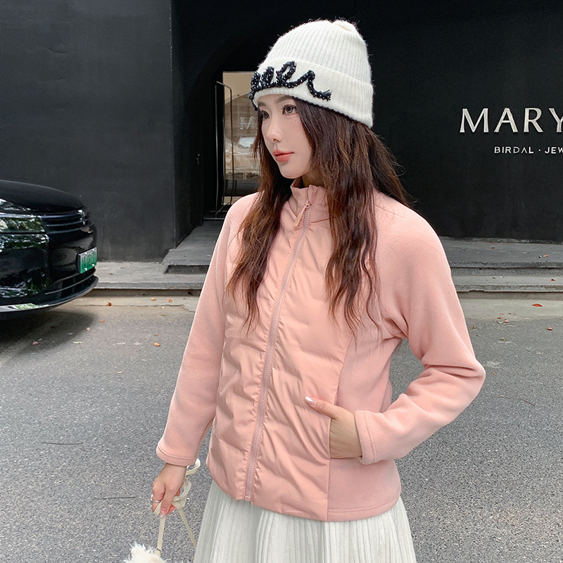 New Sports down Jacket for Women in Autumn and Winter, Cold-Proof 90 White Duck down Fleece, Lightweight, Slim-Fitting, Running Warm Jacket