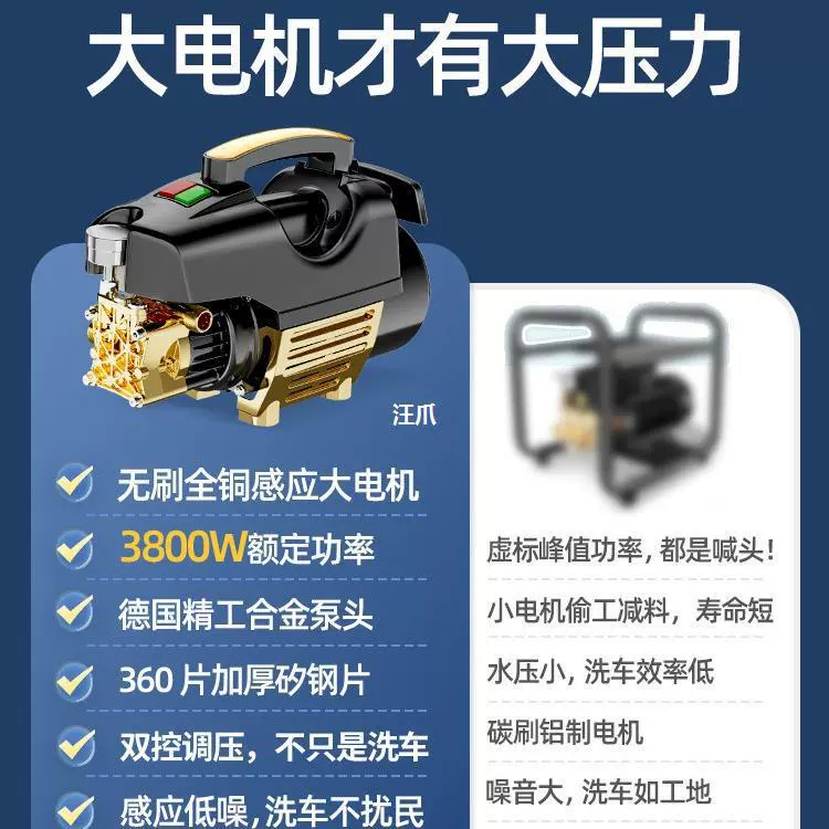 Домашняя автомойка машина артефакт 220 водяной насос v водяная пушка с наддувом мойка машина мойка машина портативный высокого давления сильный