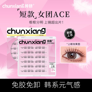 Pure Lane Short Women's Group ACE Supernatural False Eyelashes Glue-Free Segmented Glue-Free Novice Eyelashes