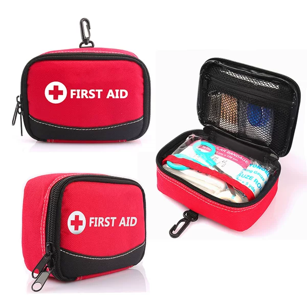 Foreign Trade Outdoor Travel Home First Aid Kit with Buckle Nylon Medical Accessories Emergency Kit Cosmetics Bag First Aid Bag