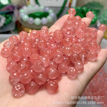 冰底西瓜晶8mm莲花散珠批发 diy玉石饰品配饰 玉石项链手链配珠