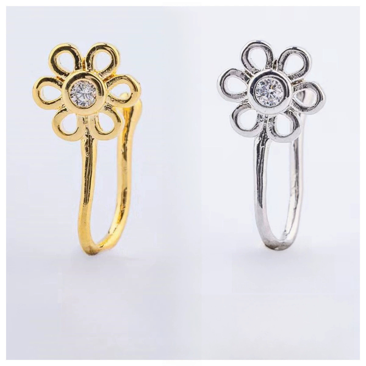 Labret piercing jewelry detail image
