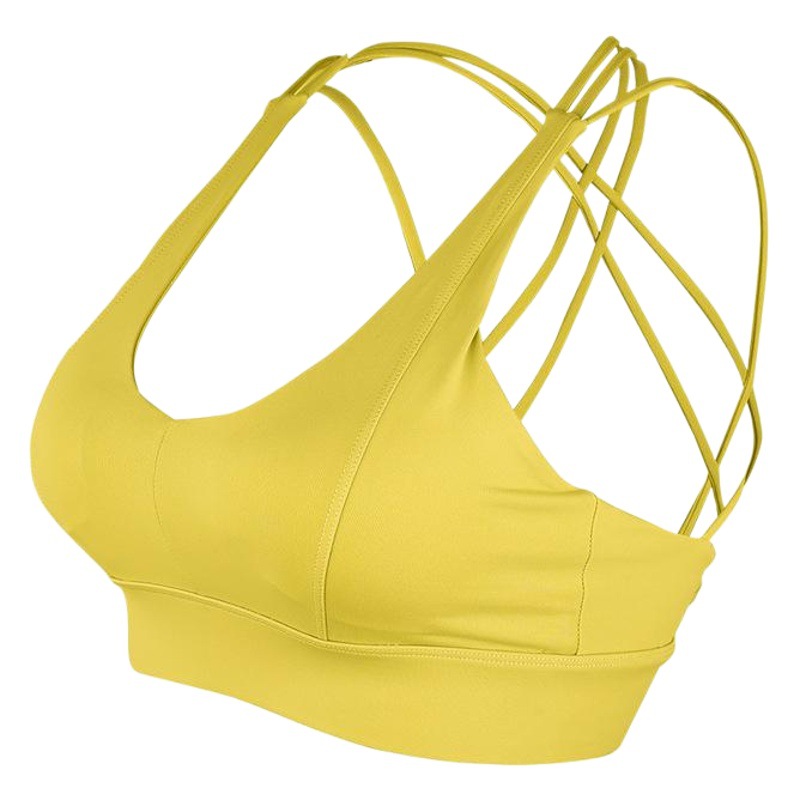 Ningbo Yuancheng Europa y Estados Unidos ropa interior deportiva de secado rápido desnudo para mujeres ropa de yoga para correr chaleco sexy a prueba de golpes con hebilla
