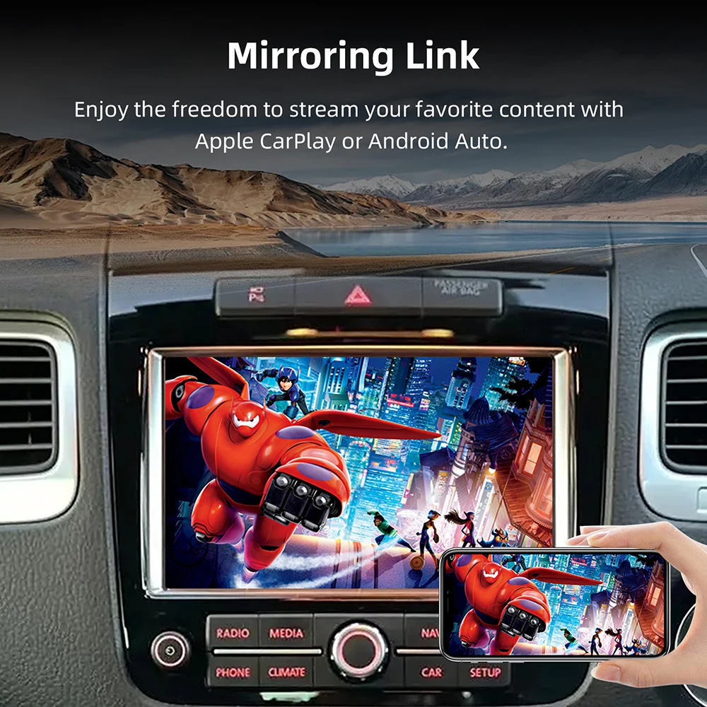 Suitable for Volkswagen Touareg/Golf7 Tiguan Touron Mib/Mib2 Wireless Carplay Android Auto
