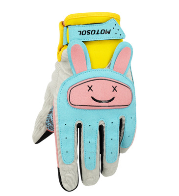 Viento y libertad guantes de moto Arco Iris Zoo hombres y mujeres lindo fino transpirable verano guantes de montar