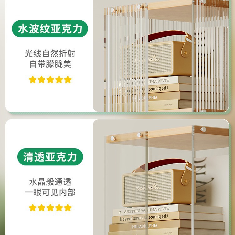 Estantería giratoria de 360 grados estante de almacenamiento de libro de imágenes para niños transparente estante de almacenamiento de piso hogar simple estudiante pequeña estantería