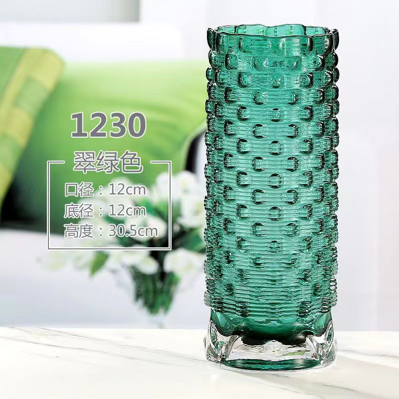 Botella de vidrio de escritorio de sala de estar flor de lujo ligera botella de vidrio de arte inswind rosa de alto nivel de cultivo de agua