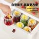 Glass sealed jar food grade Pickles pickle jar household sparkling wine bottle honey empty bottle small storage jar