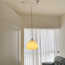 包豪斯新款美式復古創意玻璃餐廳燈中古書房可移位吊燈卧室燈具