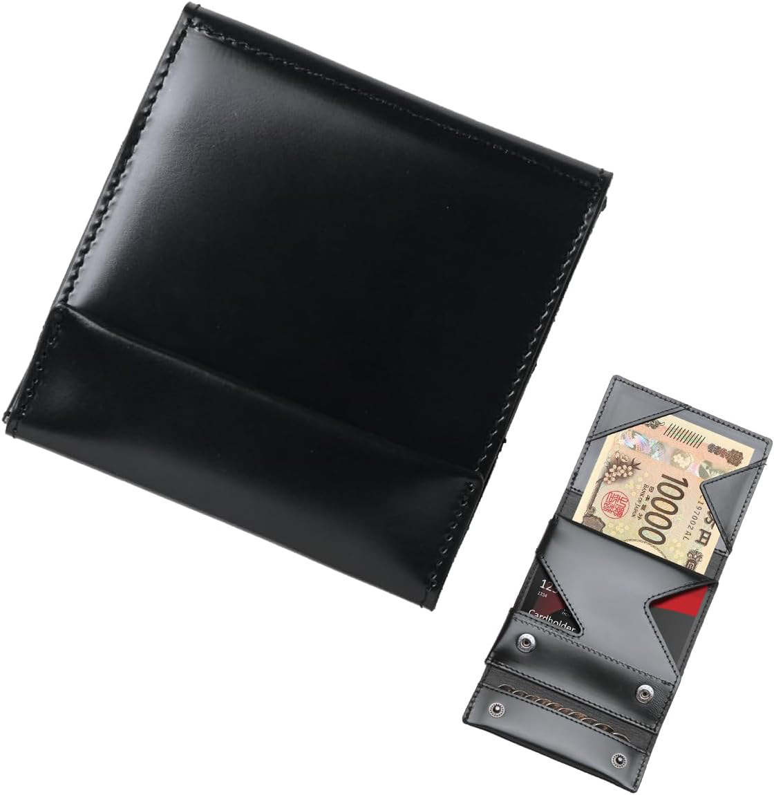 Personalizada japonesa Lotte财布 cartera de cuero triple plegable multi-tarjeta cartera de negocios cartera de cuero corta para hombres