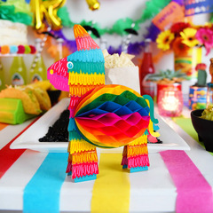 メキシコ FIESTA カラフルなハニカムボール吊り下げ立体ユニコーンユニコーン紙ハニカムボールホリデーデコレーション