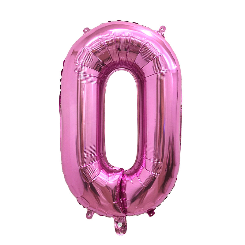 Versión americana verde digital flotante vacío globo de película de aluminio 32 pulgadas oro medio globo digital 34 pulgadas globo decoración al por mayor