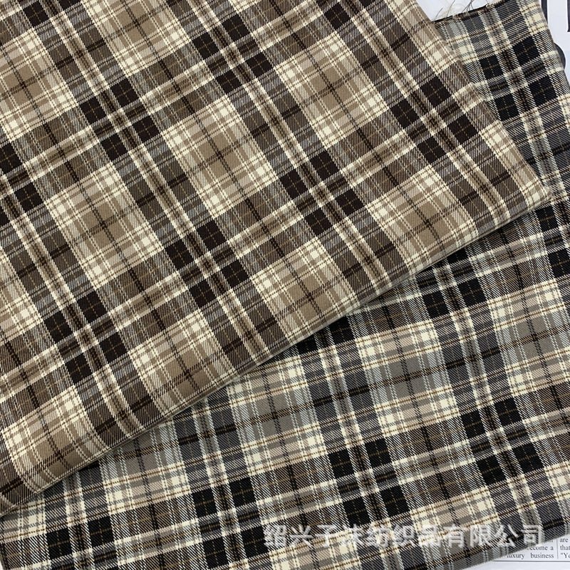 现货供应 lolita 春秋学院风格子面料 裤子连衣裙外套 套装面料